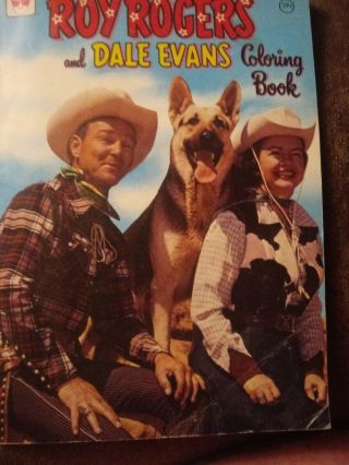 Vintage Whitman Roy Rogers And Dale Evans Coloring Book