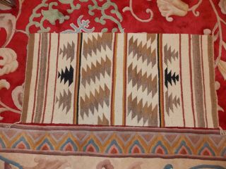 Vintage Native American Navajo Weaving Rug Pattern 39 " X 20 "