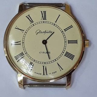 Rare Vintage Glashutte 17 Rubis Cal 09 - 20 Made In Gdr