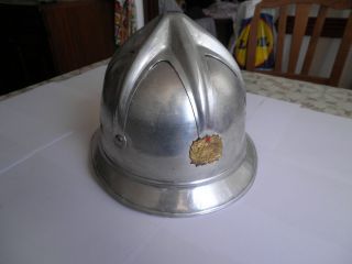 Rare Vintage Fireman Firefighting Helmet - Ex Yugoslavia
