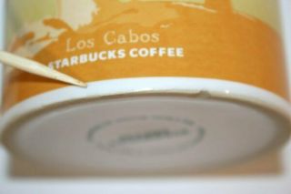 Starbucks Mug Los Cabos 2009 Rare Yellow Sailboat Global Icon Mexico 9
