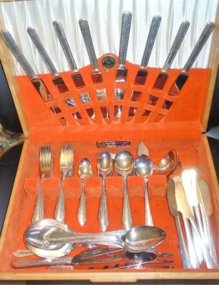 Oneida Community/tudor Plate Madelon Silverplate 1935 Service For 8 Plus More