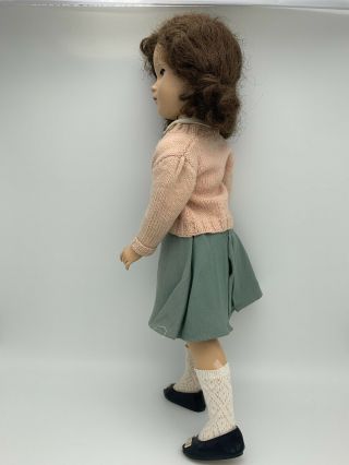 Margaret in Rare Tagged Green School Girl Dress Vintage Madame Alexander Doll 6