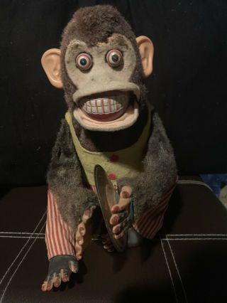 Vintage Musical Jolly Chimp Monkey Toy with Cymbal 2