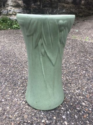 Vintage Nelson McCoy Stoneware Hourglass Vase - 1930s BERRIES & LEAVES 12 