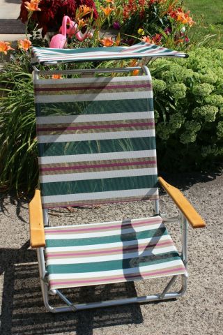 Vintage Telescope Casual Covered Folding Beach Chair