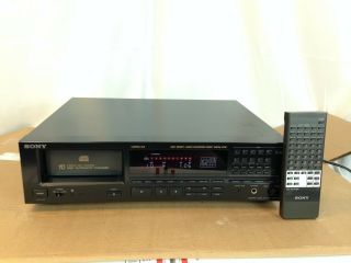 Vintage Sony 10 Cd Compact Disc Changer Player Model Cdp - C910,  With Remote