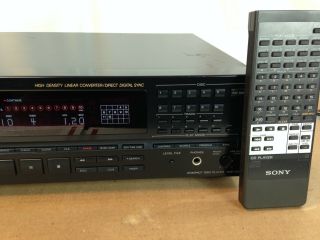Vintage Sony 10 CD Compact Disc Changer Player Model CDP - C910,  WITH REMOTE 3