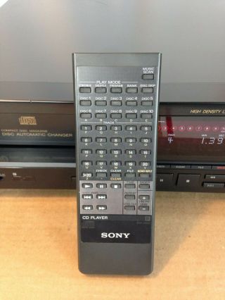 Vintage Sony 10 CD Compact Disc Changer Player Model CDP - C910,  WITH REMOTE 5