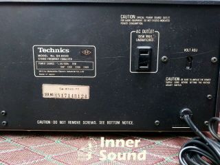 Vintage Technics SH - 8020 Stereo Frequency Graphic Equalizer, 12