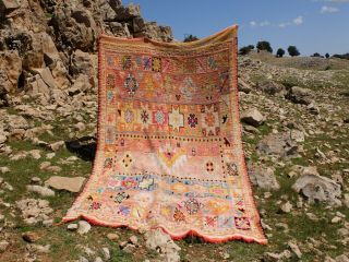 Vintage Authentic Beni - mguild Berber Handmade/Moroccan rug - Teppich 11 ' 5  /6 ' 10 2