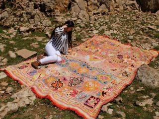 Vintage Authentic Beni - mguild Berber Handmade/Moroccan rug - Teppich 11 ' 5  /6 ' 10 3
