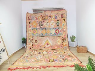 Vintage Authentic Beni - mguild Berber Handmade/Moroccan rug - Teppich 11 ' 5  /6 ' 10 4