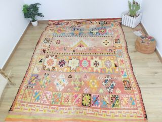 Vintage Authentic Beni - mguild Berber Handmade/Moroccan rug - Teppich 11 ' 5  /6 ' 10 5