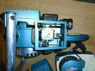Vintage Homelite XL - 12 Blue & White Chainsaw Serial 40990502 1st time 7