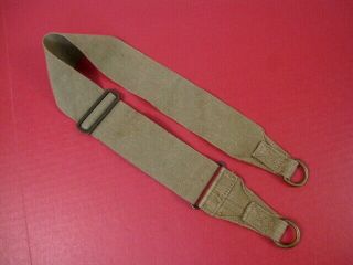 Wwii Us Army Canvas Utility Musette Bag Strap Khaki Color W/d - Rings Dtd 1942 1