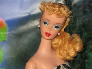 Gorgeous Vintage Blonde 4 Ponytail Barbie.