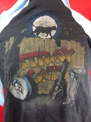 Vintage Stray Cats 1983 Struttin Across America Tour t Shirt 1980s Rockabilly M 4