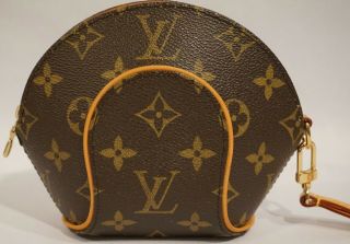 Authentic Vintage Louis Vuitton Monogram Mini Ellipse Clutch Wristlet Bag