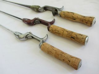 Trio Of Vintage True Temper Steel Fishing Rods For Casting Reels