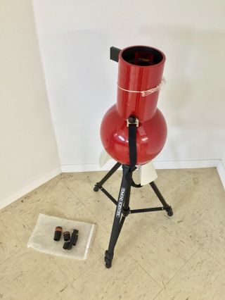 Vintage Edmund Scientific Astroscan Telescope Rke 28mm Lens W/ Stand