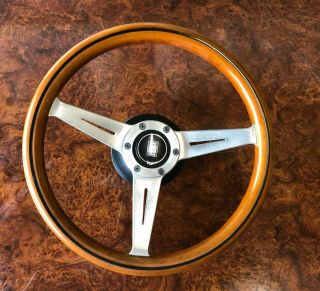 Vintage Nardi Wooden Steering Wheel Rare