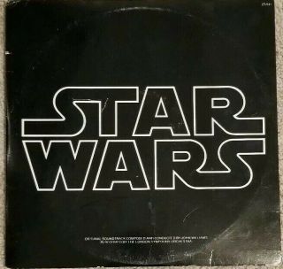 Vintage Star Wars A Hope Movie Soundtrack Vinyl Lp Record 1977 - Rare