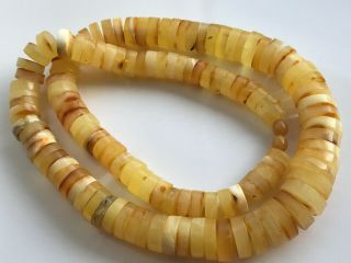 Natural Vintage Amber Beads Antique Baltic Old Necklace 108 gr 7