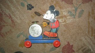 Mickey Mouse Fisher Price Toy Vintage Pull Toy 3