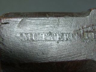 18th Century wooden moulding plane ogee vintage old tool by Mutter 2
