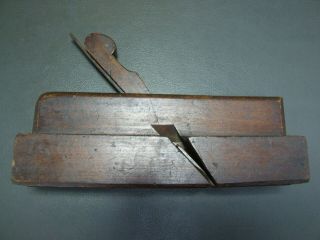 18th Century wooden moulding plane ogee vintage old tool by Mutter 4
