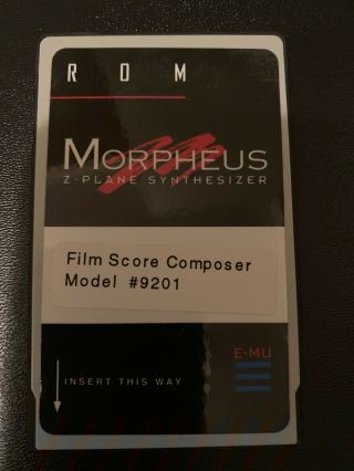 E - MU 9053 Morpheus Z - Plane Synthesizer/w ROM Expansion Card - - RARE 4