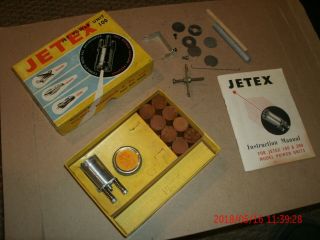 Vintage Jetex Jet Power Unit 100 With 8 Solid Fuel Charges,  Accessories