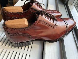 Alfred Sargent Exclusive Moore Adelaide Oxford Cherry Antique 6.  5 Uk 7.  5 Us