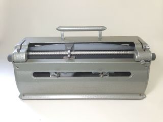 PERKINS BRAILLER David Abraham Howe Press Vintage Brailler with Cover 5