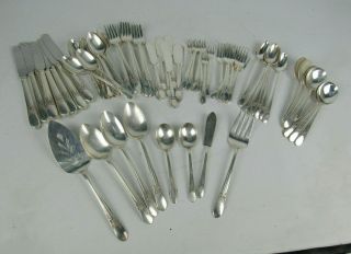 80 Pc Beloved Wm Rogers Is Silverplate Flatware Set No Monograms Service For 8