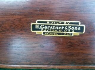 Vintage Antique H Gerstner & Sons Machinist Tool Box Chest 5 Drawers 2