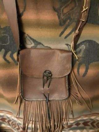 Mountain Man Possibles Bag W/ Leather Button