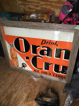 Vintage Orange Crush Sign