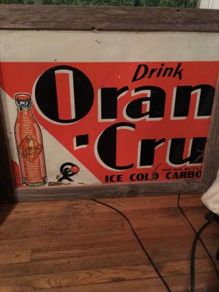 vintage orange crush sign 2