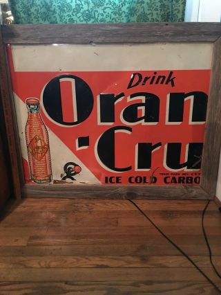 vintage orange crush sign 3