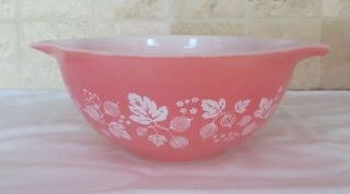 Pyrex Pink Gooseberry Cinderella Mixing Nesting Bowls 444 443 442 Vintage Set 5