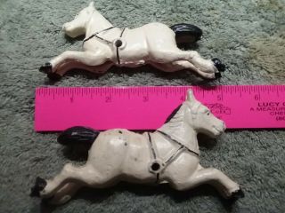 2 Cast Iron Horses,  Vintage In.  [s/h,  5 - 25 - 19]