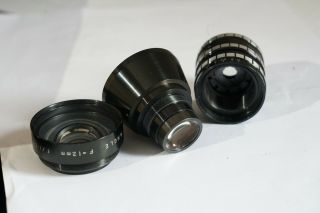 Dallmeyer F12mm f1/1.  3 very rare,  very fast wide angle Dallmeyer c mount lens 2