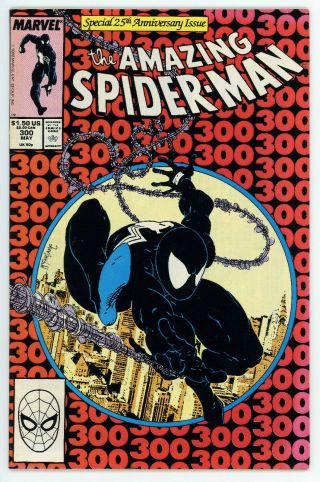 Spiderman 300 (marvel,  May 1988) Vintage Hero Comic Book 1st Veno