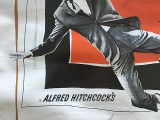 Authentique vintage movie poster NORTH by NORTHWEST movie,  Alfred Hitch 6