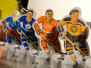 Six Vintage Tin Hockey Player Set