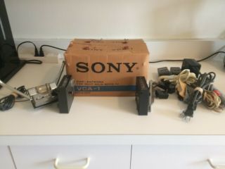 Vintage Sony Vca - 1 Car Tv,  And A Bunch Of Other Sony Stuff