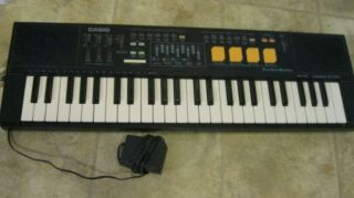 Vintage Casio Casiotone Mt - 220 Electronic Keyboard Piano With Synth Drums