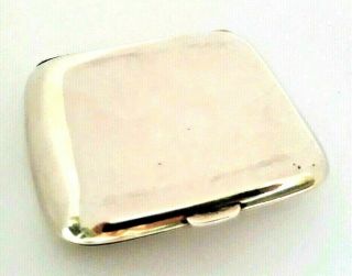 VINTAGE R&B.  CO ART DECO STERLING SILVER CURVED CARD/CIGARETTE CASE COMPACT. 3